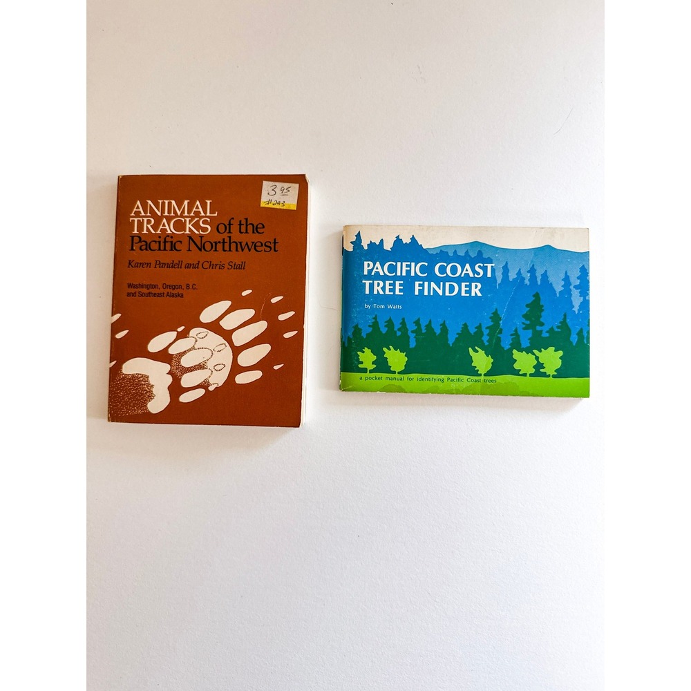 Vintage Pacific Northwest Nature Guides Animal Tracks and Tree Finder Set PNW